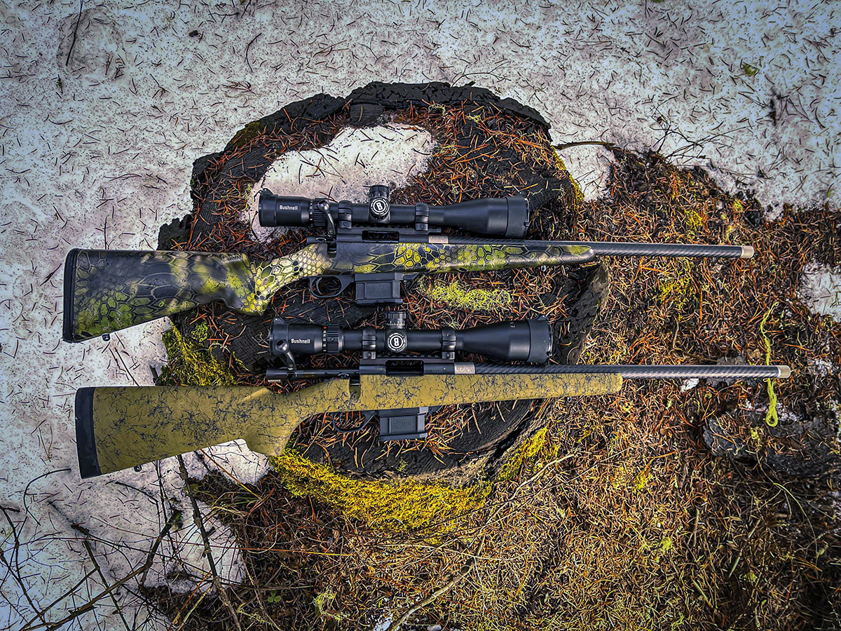 A Carbon Elevate is shown on top while the H-S Precision Carbon Fiber is on the bottom.